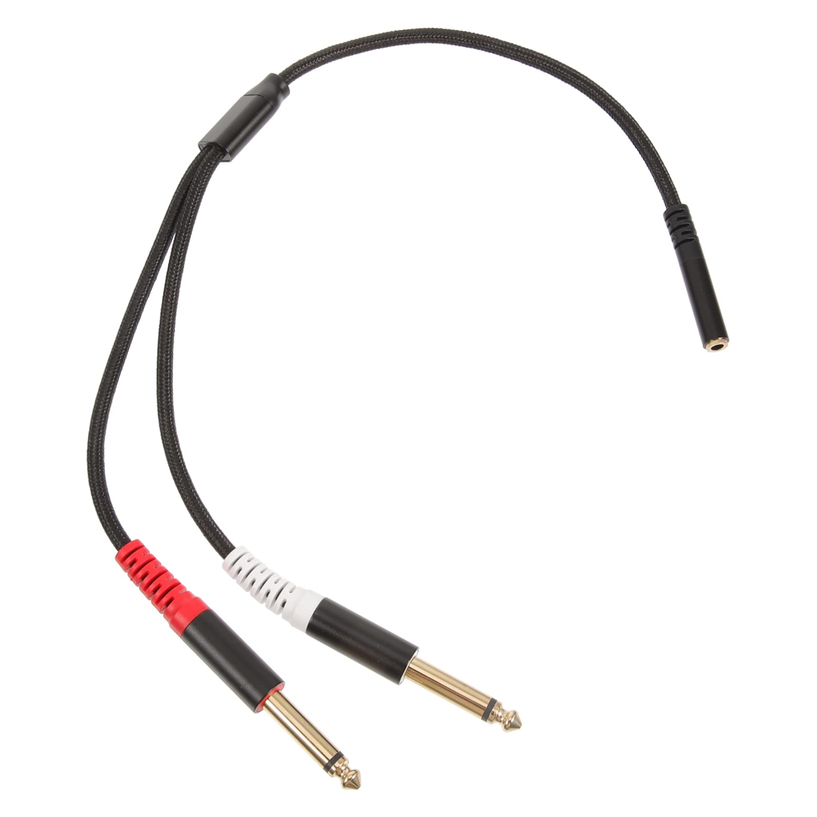Uonlytech 5pezzi Audio Splitter Femmina Doppio Maschio Adattatore Audio Per Mixer e Chitarra Cavo Flessibile e Resistente Per Studi Di Registrazione e Sistemi Home Theater