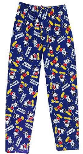 Disney Men's Classic Mickey Pajama Pant Navy X-Large