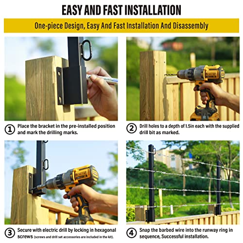 Epcee Fence Post Extender, 23.5 Fence Barbed Wire Extend