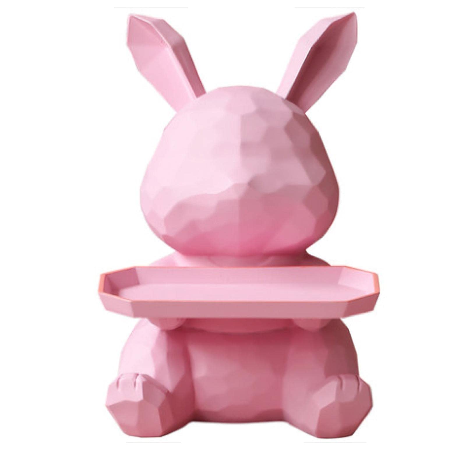 Vide-poche bureau lapin géométrique de stockage clés haut de gamme