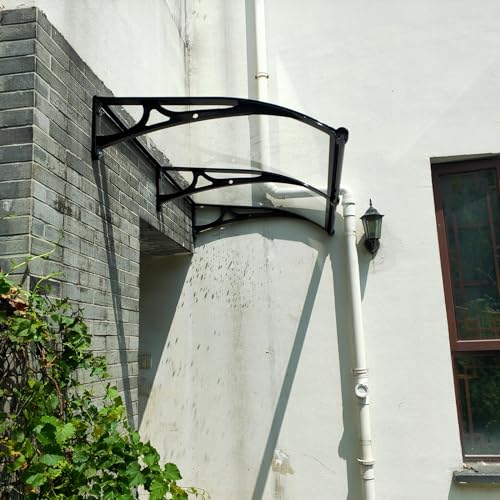 Panneaux en polycarbonate pour auvent de porte d'entrée extérieure avec évier