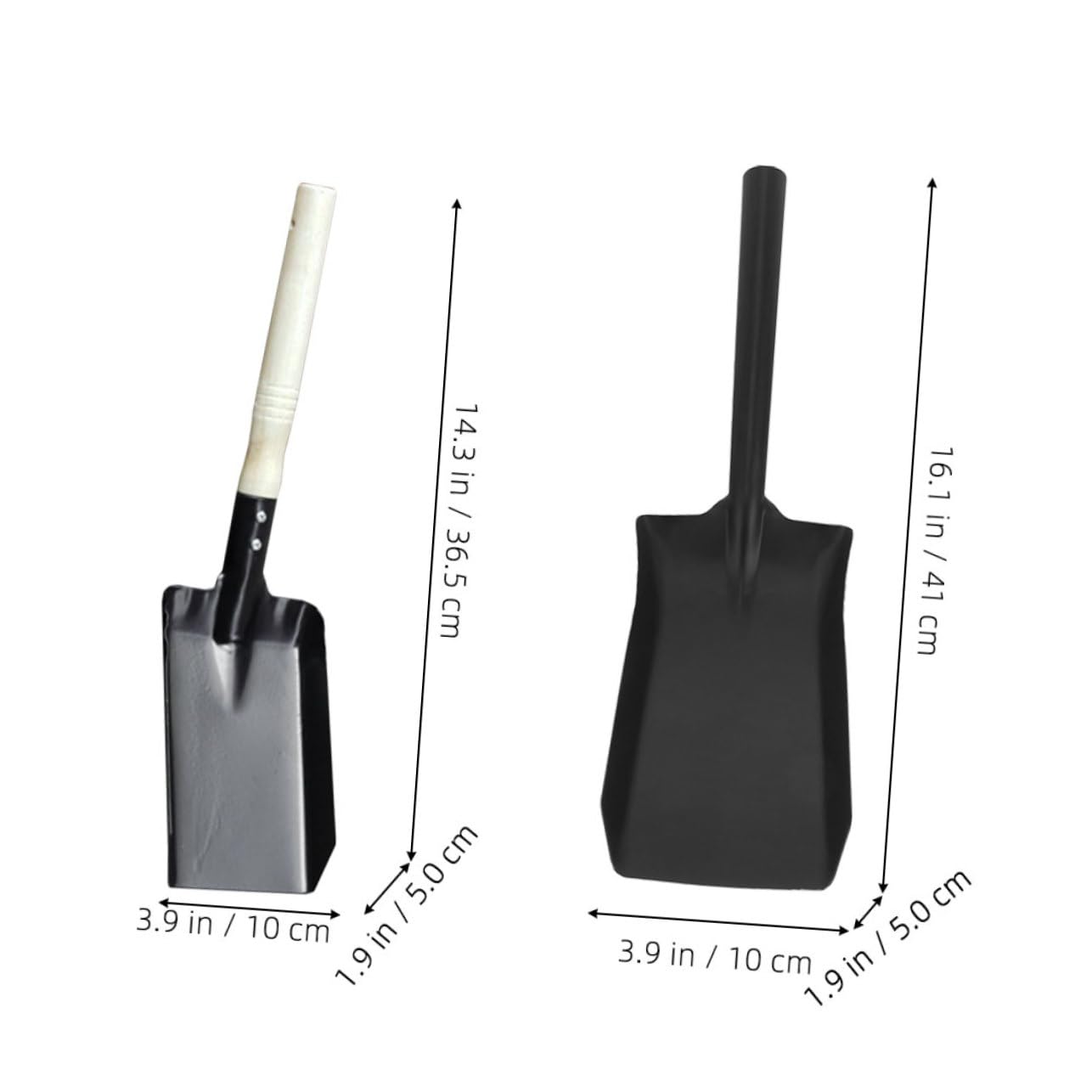 TOYANDONA 2pezzi Pala Giardino in Ferro Resistente all Usura Adatta per Esterni per Scavare Terreni Difficili e Rompere Zolle di Terra Indurite Pratica per Giardinaggio e Rimozione Ghiaccio