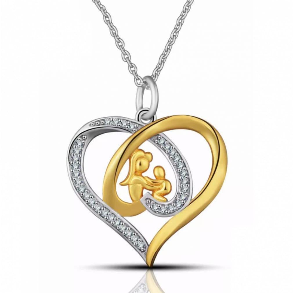 Autentico ciondolo a forma di cuore in argento sterling 925