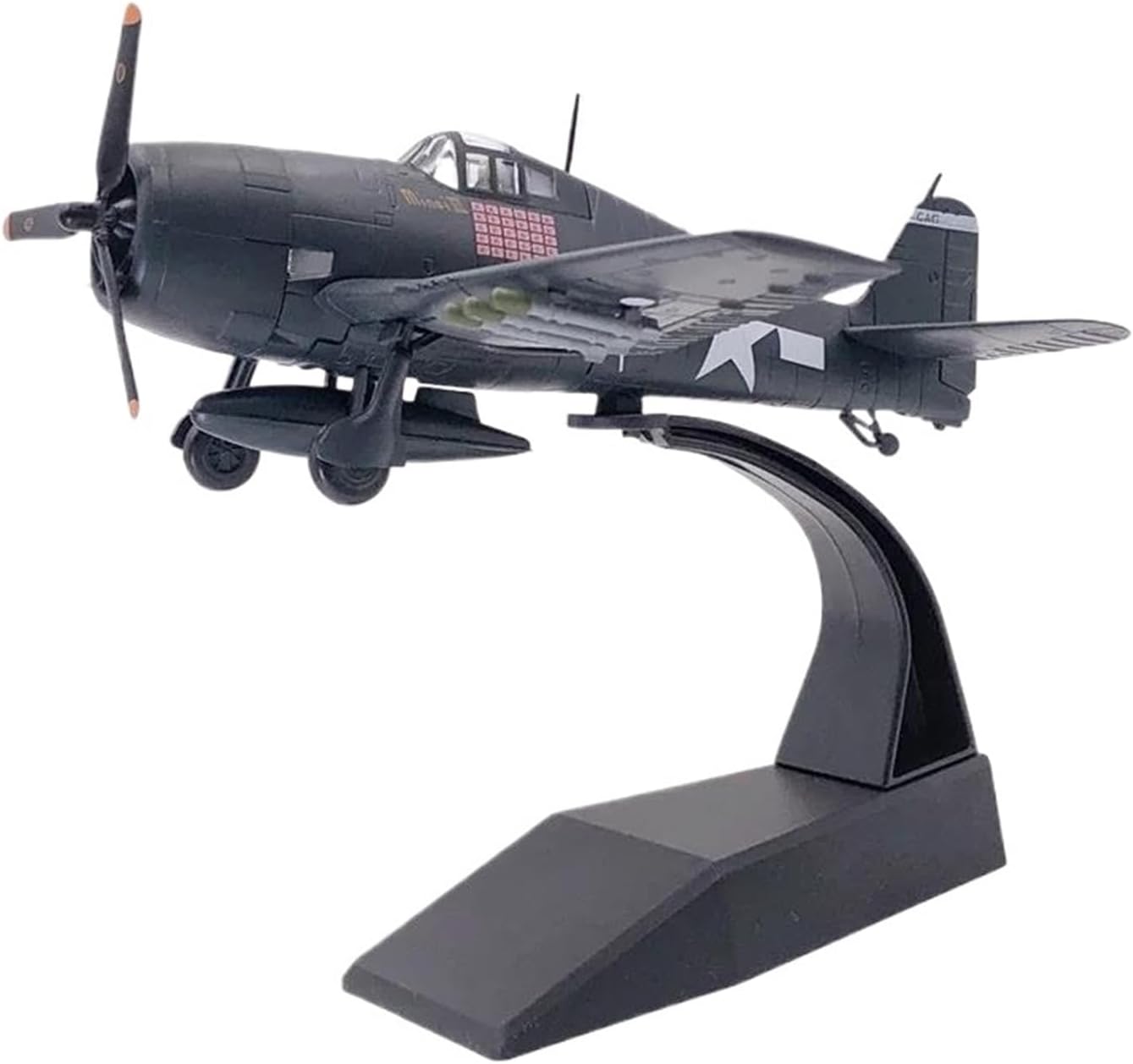 本物のレプリカ 1:72スケール WWII F6F ヘルキャット戦闘機 ダイキャストメタル航空機模型オーナメント ミニ装飾品