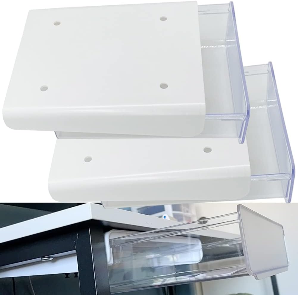 2 Pcs SelfAdhesive Under Desk Drawers, Desk Drawer Attachment, Self