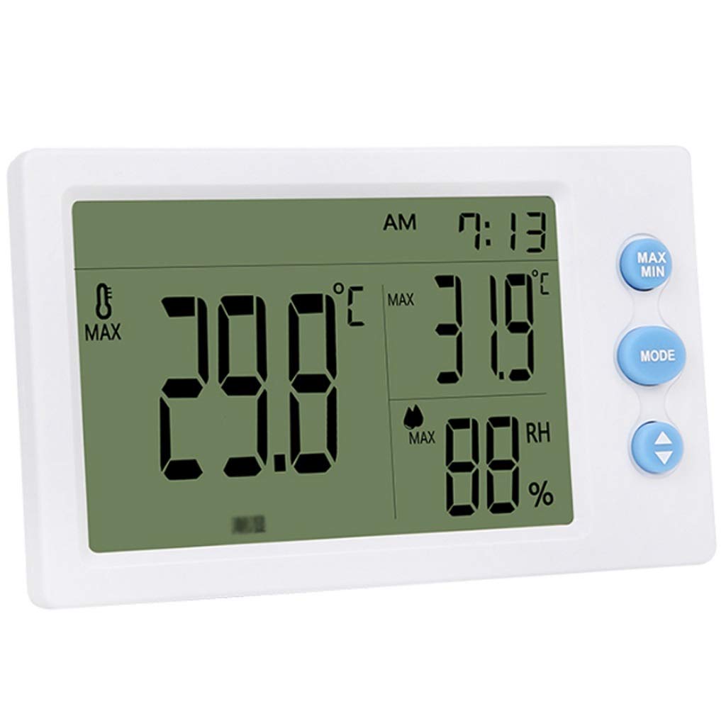 Misuratore di Temperatura e umidità ad Alta precisione con Display Digitale da Parete, sensore Multifunzione per Cintura per Uso Domestico