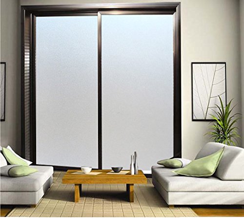Película adhesiva decorativa para ventana de privacidad mate 35.5x78.5 in miniatura 5