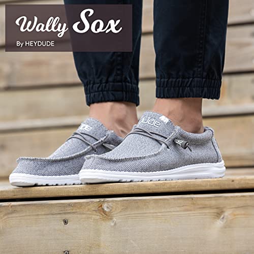 Image of HEYDUDE Men's Wally Sox | Retired Men's Shoes | Men's Lace Up Loafers | Comfortable & Light-Weight