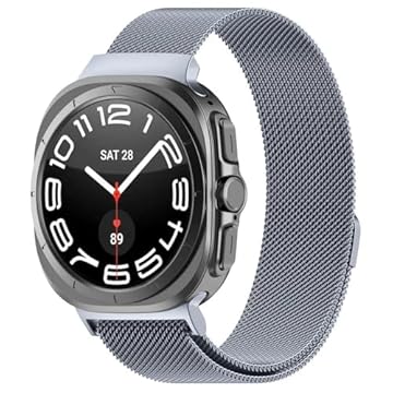 Pulseira Metal Milanes Magnetica para Samsung Galaxy Watch 7 Ultra 47mm (Cinza)