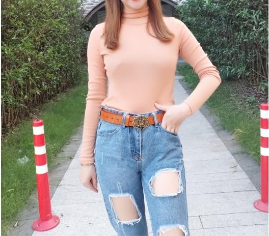 Vintage Embossed Decorative Genuine Leather Women's Jeans Wide Belt4