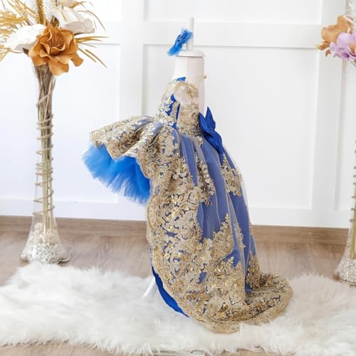 Flower Girls Wedding Bridesmaid Sequins Tulle Charlotte Dresses - Princess Birthday Party Ball Gown, Comfortable & Breathable Fabric - Perfect for Special Occasions4