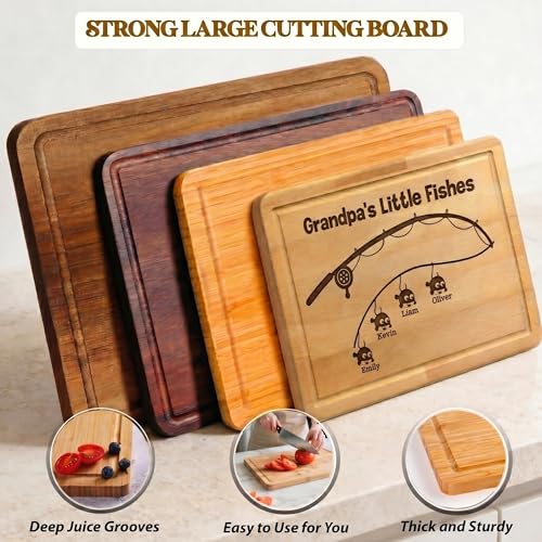 Tabla de cortar rectangular de madera personalizada miniatura 5