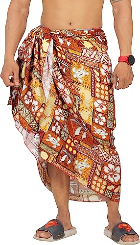 HAPPY BAY Men's Pareo Wraps Bath Beach Swim Sarong