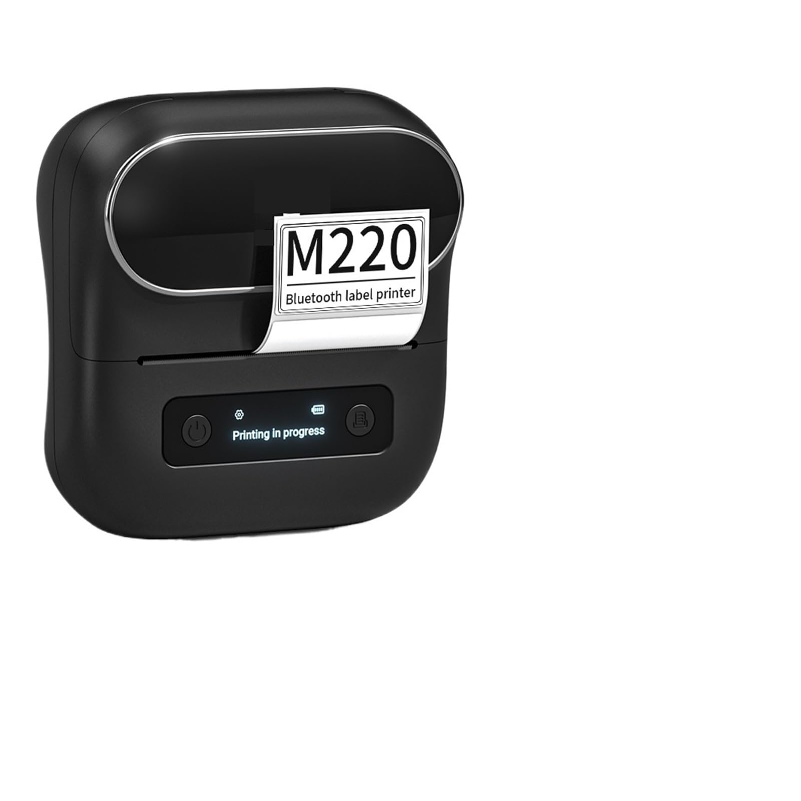 203dpi M110 M220 M108 Etykieta Cena Przenośna drukarka termiczna Etykiety dla piekarni/biznesu, Niezawodne codzienne użytkowanie(M220 Black)