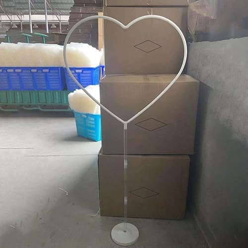 Miniatura 7 de Kit de soporte para globos con soporte de columna de globo en forma de corazón, soporte ligero y duradero para decoraciones de fiesta, cumpleaños,