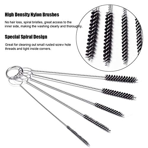 Image of Suxgumoe Carburetor Cleaning Kit, Dirt Cleaner Tools Needle Set, Torch Tip Cleaner Set 10 Cleaning Needles and 5 Nylon Brushes and 13 Cleaning Wires Set (Set D)