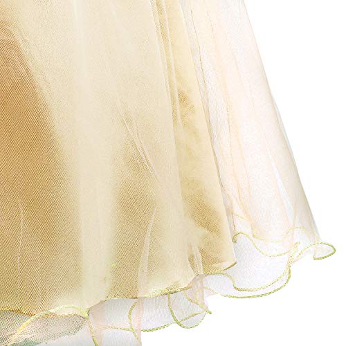 Acecharming Girls Dresses Sequin Flower Girls Party Dress Bridesmaid Ball Gown Wedding Tulle 3-10 Years4