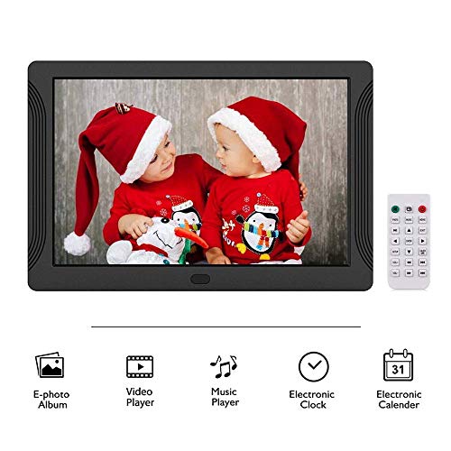 Andoer P701 7 Pulgadas Marco de Fotos Digital LED Álbum Electrónico de Escritorio 1280 * 800 HD 16: 9 la Pantalla Admite Música/Video/Reloj/Funciones de Calendario con Control Remoto