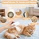 Nepfaivy Katzenbürste mit Dampf für Kurzhaar und Langhaar - Wiederaufladbare Katzen Bürste mit Auslöseknopf, Dampfbürste für Katzen und Hunde zum Entfernen von Losen Haaren und Schmutz