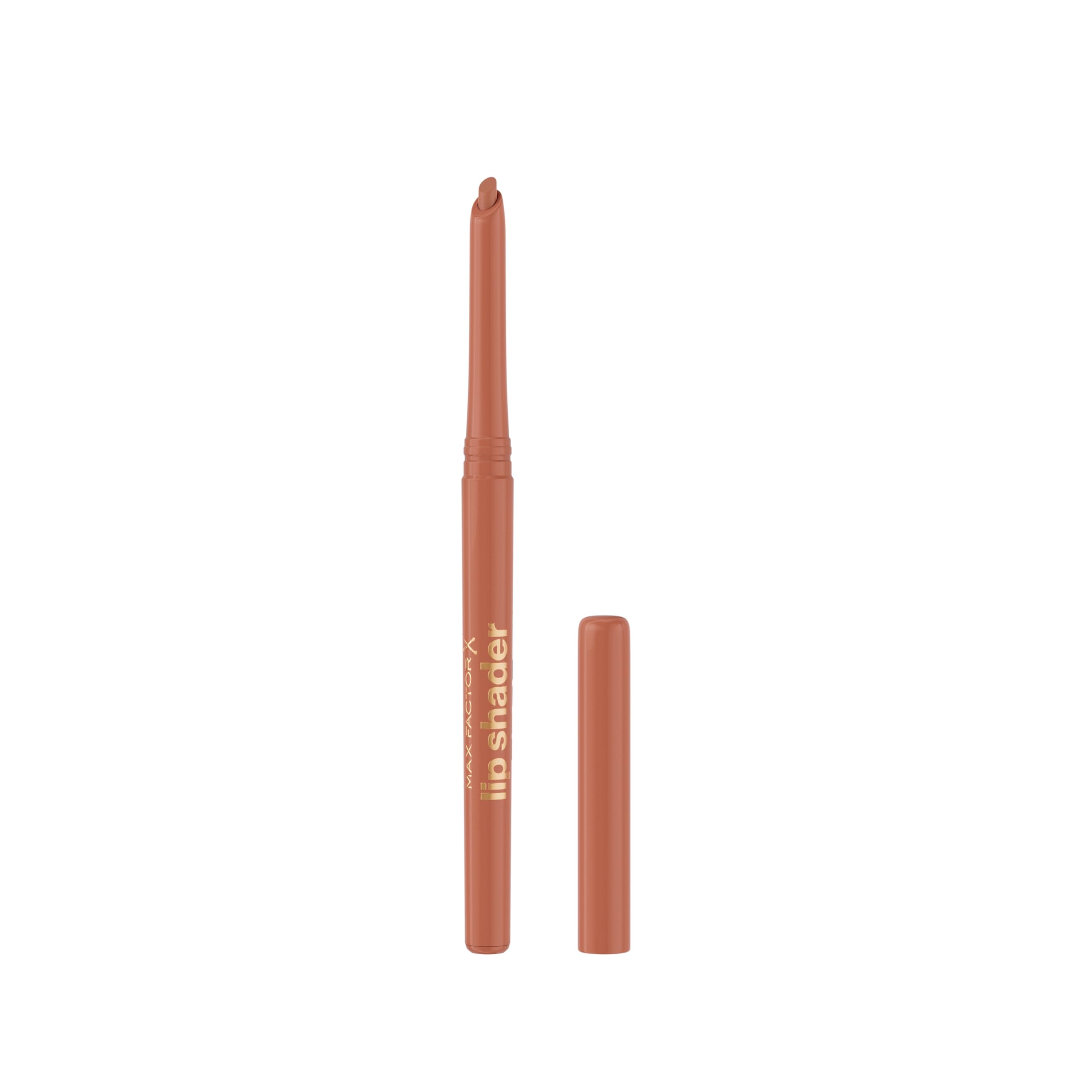 Max Factor 2000 Calorie Lip Shader, 010 Nude Lines, Matita labbra twist-​up, A prova di sbavature, Scivola facilmente, Lunga durata, 5g