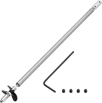 sourcing map Drive Shaft W Propeller and Coupling Joint for RC Boat Coupler Assemble Kit, L300mm Shaft, L25mm Sleeve, D36mm Three Propeller, Fit for 5 mm Motor Shaft