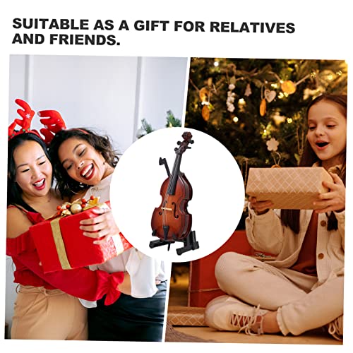 TOPPERFUN 1 Unidade Modelo De Violoncelo Enfeite De Violino Mini Instrumento Tampo De Mesa Decoração