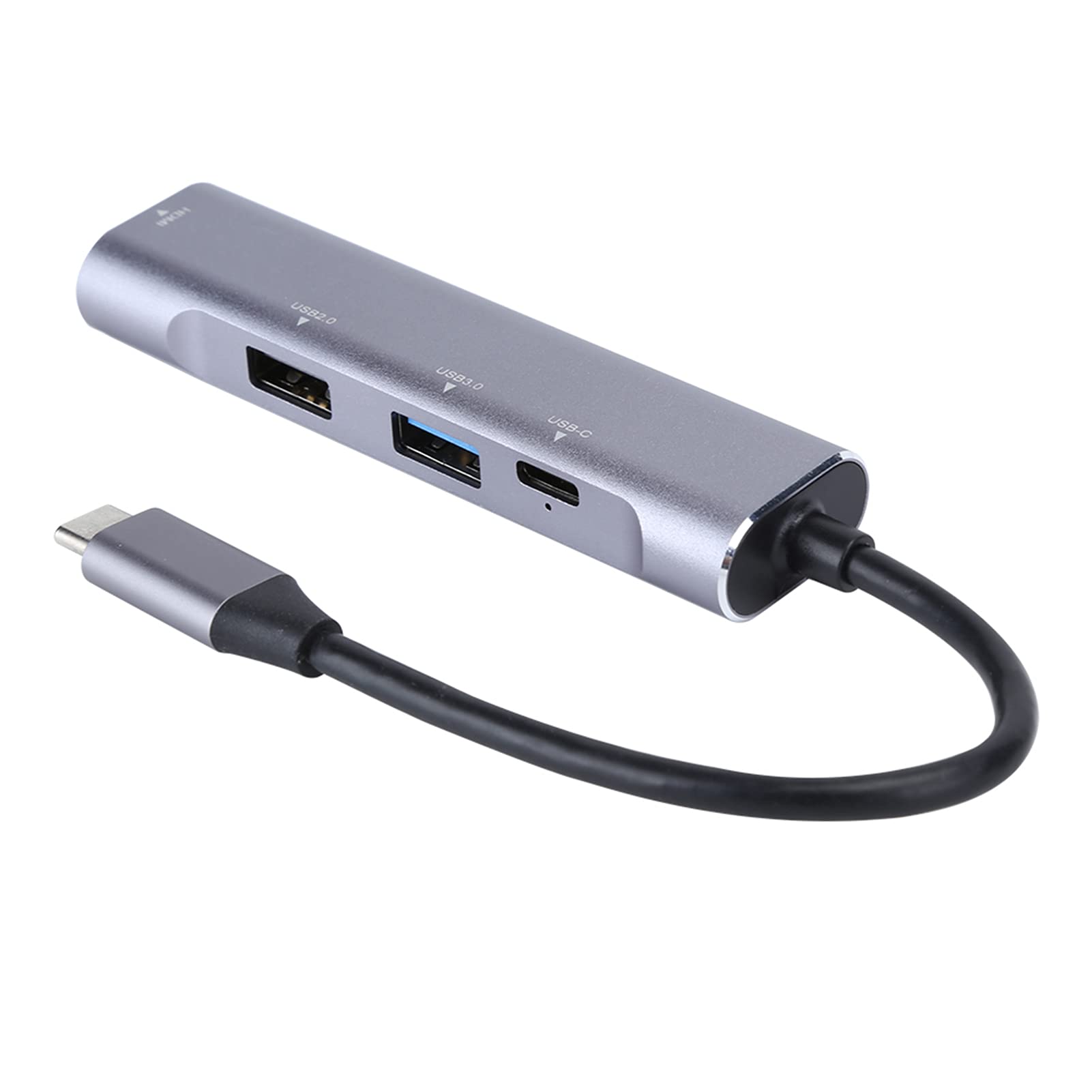 Aramox Hub Tipo C Hub USB in Alluminio con 4K 60W PD USB 3.0, Docking Station Tipo C 4 in 1 per Laptop Ufficio Mobile per OS X