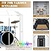 Portable Drum Shield | 4 Panels 2ftx5ft w/Deflectors | Converts to 2ftx6ft | Factory-Installed Full-Length Stainless Steel Hinges | Acrylic Drum Sound Barrier | drum cage | Home & Church Use