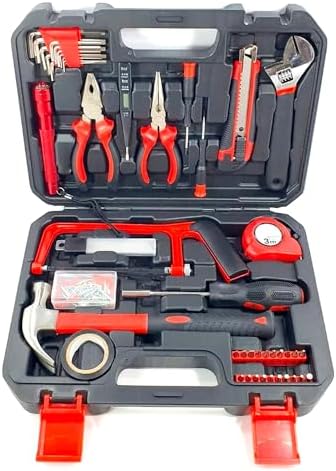 Avilia Set of 143 Hand Tools with Case – Complete Kit for DIY, DI...