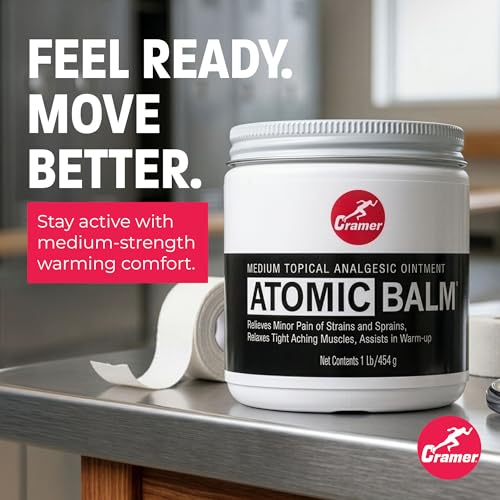 Image of Cramer Atomic Balm, Medium Strength Warming Pain Reliever for Relieving Minor Pain From Strains & Sprains, Relaxing Tight Muscles, & Assisting in Warm-Up for Athletes, Relieve Joint & Arthritis Pain