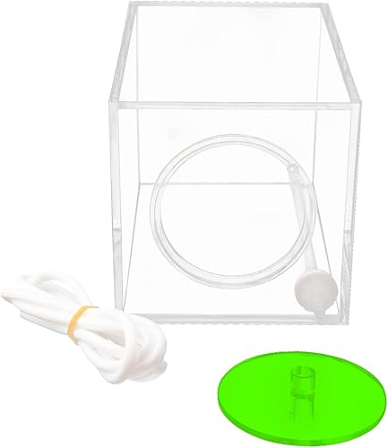 Miniatura 3 de Aquarium Choice Recipiente de almacenamiento de líquido con bomba dosificadora de acrílico para terrarios (4.25 * 4.25 * 6.5 pulgadas 1500ml1.5L