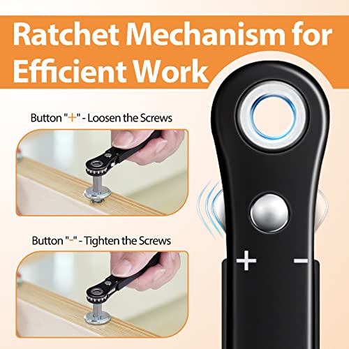 Gifts For Men Women Right Angle Screwdriver: Tools Gifts For Dad Grandpa Husband Him Edc Gear Cool Gadgets For Men Degree Angled Offset Mini Ratchet Screwdriver For Tight Space Stocking Stuffers Adult #TOP2