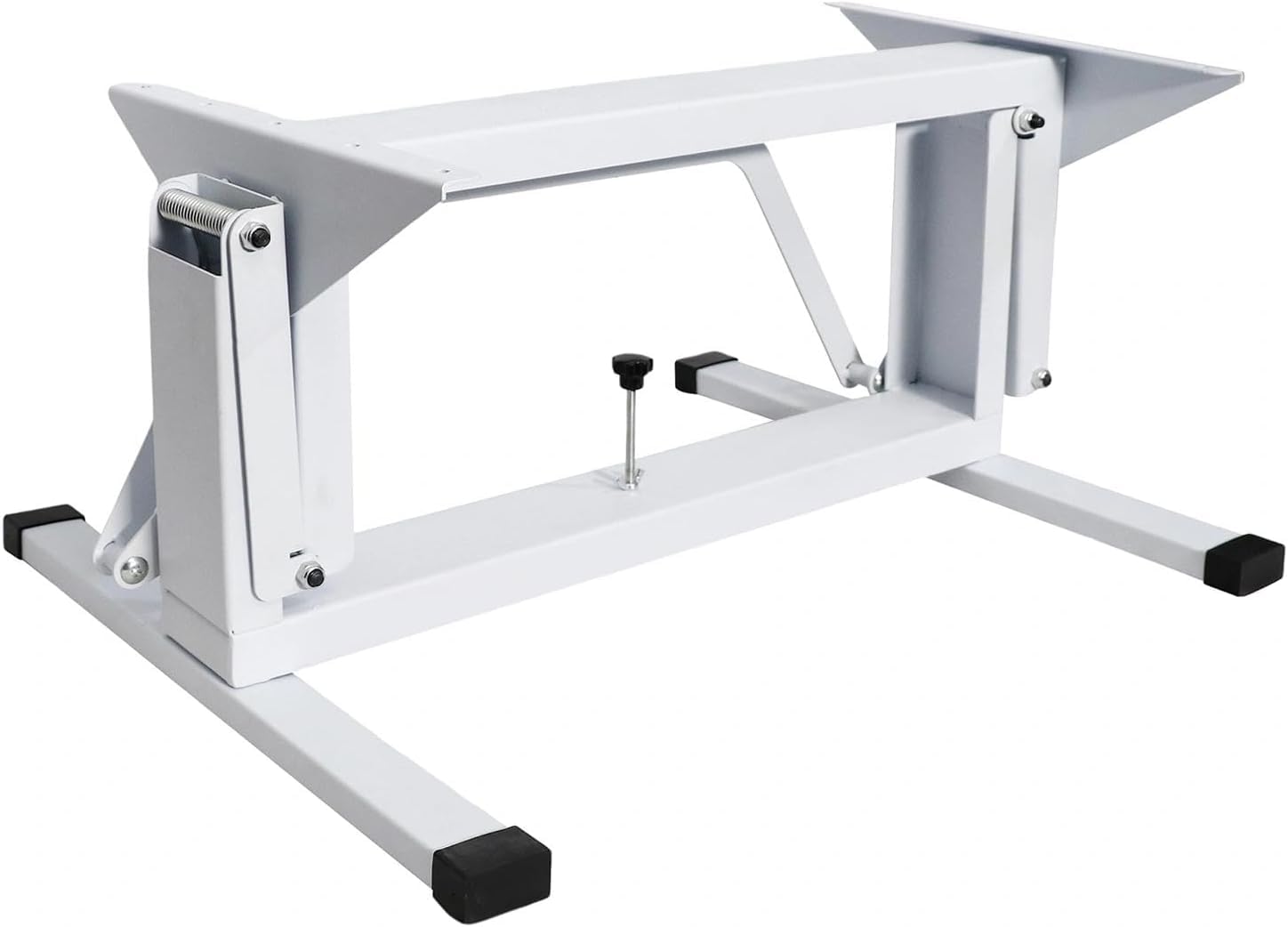 HEYOUTH Gamba del Tavolo Regolabile per Camper​ – Supporto Tavolo Pieghevole e Regolabile in Altezza (30-70 cm) in Acciaio Robusto, Sostegno Che risparmia Spazio per Barca e Autobus (White)