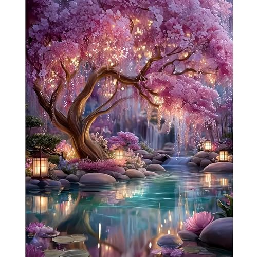 Dream Tree Paint by Numbers Kits for Adults - Paint by Number Adult,Tree Canvas Paint by Numbers for...