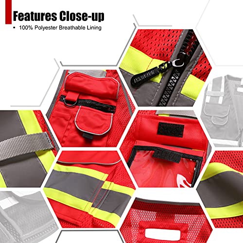 Consejos y comparativas para Comprar Chaleco brigadista rojo los mejores 10. 21 Imagen adicional