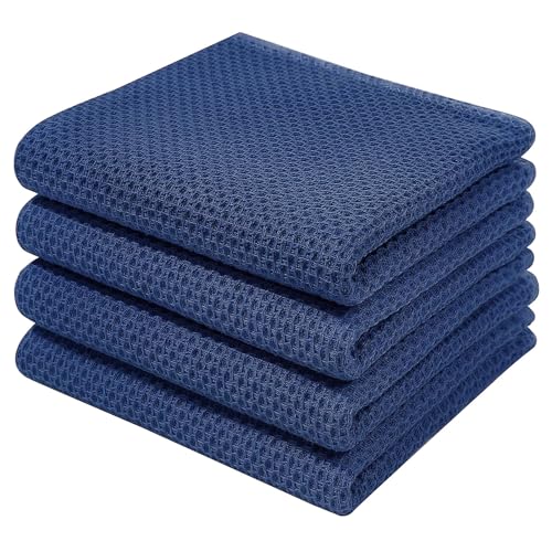 Homaxy 100% Cotton Waffle Weave Kitchen Dish...