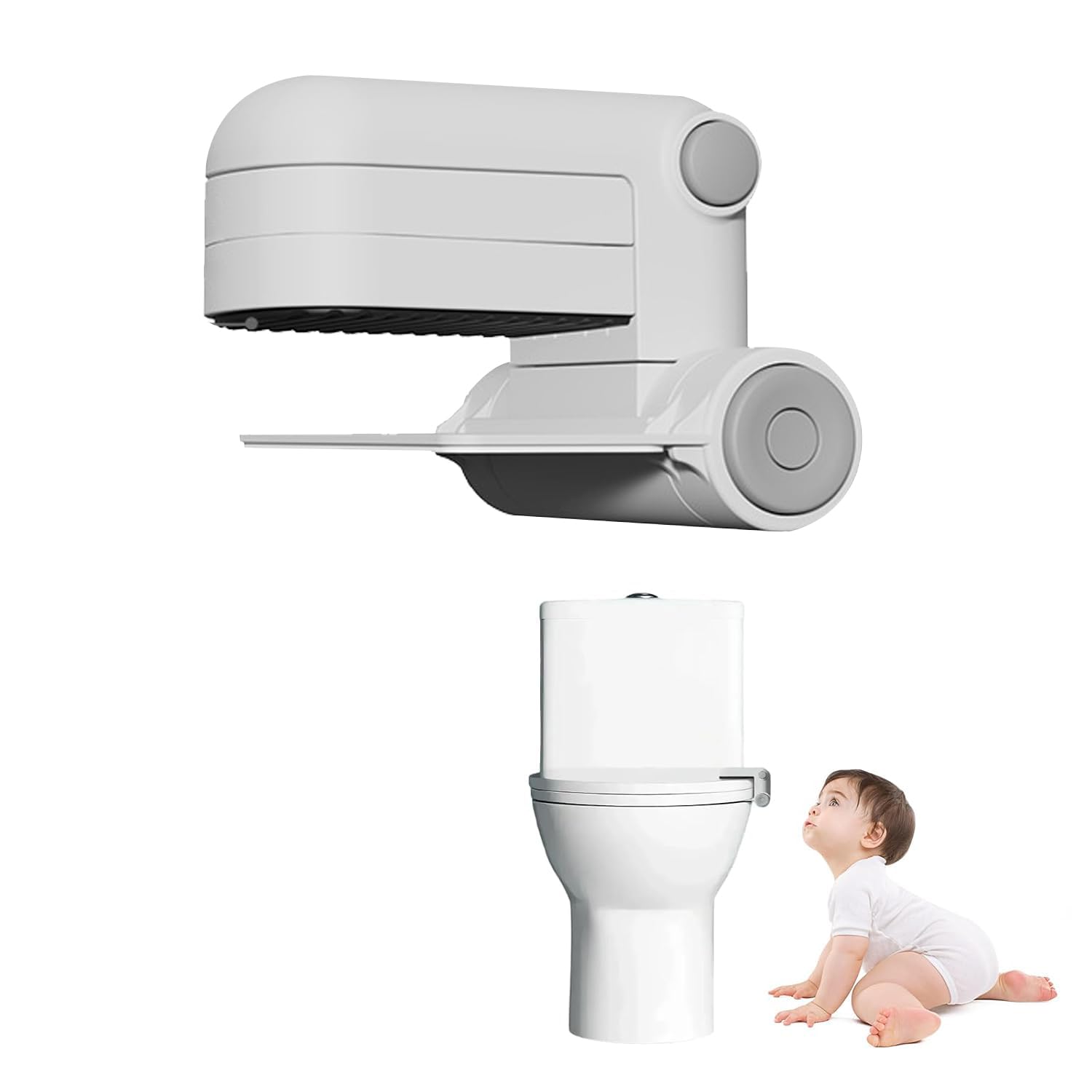 Kindersicherung Toilettenschloss kindersicheres Toilettensitzschloss WC Schloss Toilettensitz Kinder Schutz im Badezimmer Babysicheres Toilette Deckelschloss für Meiste WC