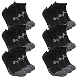 Under Armour 18 Paar HeatGear No Show Sneaker Socken Unisex Kurzsocke, Farbe:Black, Socken & Strümpfe:36-41