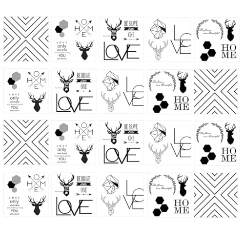 COYUN 20 Piezas Pegatinas de Azulejos 10x10 cm Autoadhesivo Azulejos Pegatinas Decoración de Vinilo Cocina Impermeable Autoadhesivo Azulejos Para Cocina, Sala De Estar, Baño, Decoración Del Hogar