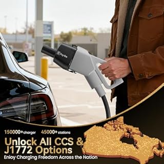 2-in-1 CCS1 to Tesla Adapter with J1772, 500V 400A 250kW DC Fast Charger and 80A/250V AC, NACS Compatible, Fits Tesla Model 3/Y/S/X/Cybertruck, Works with Level 1 Level 2 Level 3 Charging Stations