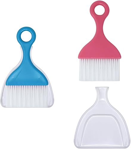 Honbay 2 pinceles de plástico para pintura de diamante con embudo, mini cepillos de limpieza de escritorio para organizador de diamantes o limpieza