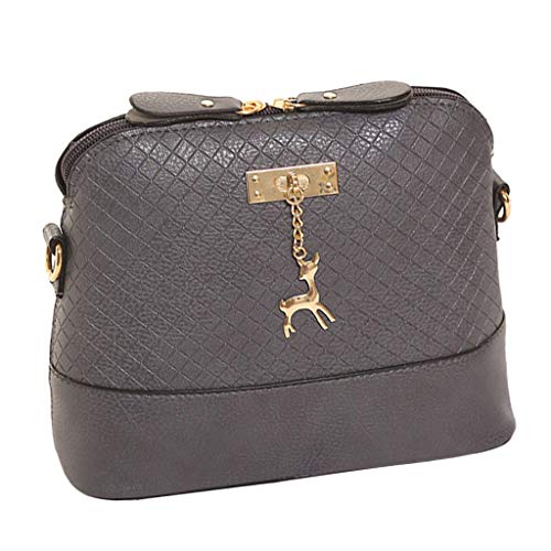 menolana Bolsa de Ombro Casual Feminina de Couro para Viagem Diária Bolsa Crossbody com Alça Removív
