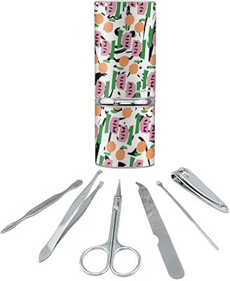 Modern Art Fruit Stainless Steel Manicure Pedicure Grooming Beauty Care Travel Kit