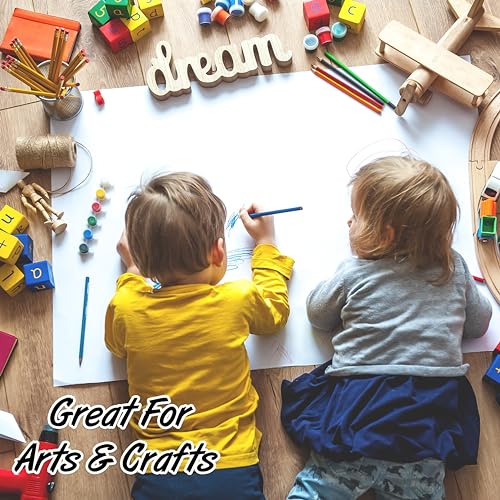 white poster paper 22x28 100 pack - large poster board for school supplies