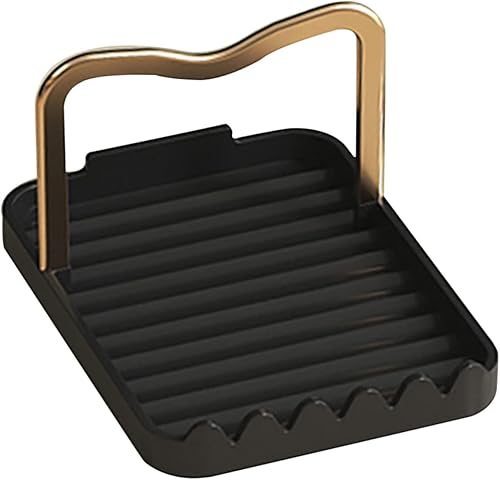 Alipis Cubierta de cocina soporte para cuchara de cocina, soporte para mostrador, tablero multifunción, cucharón, tapa de escritorio, tenedor,