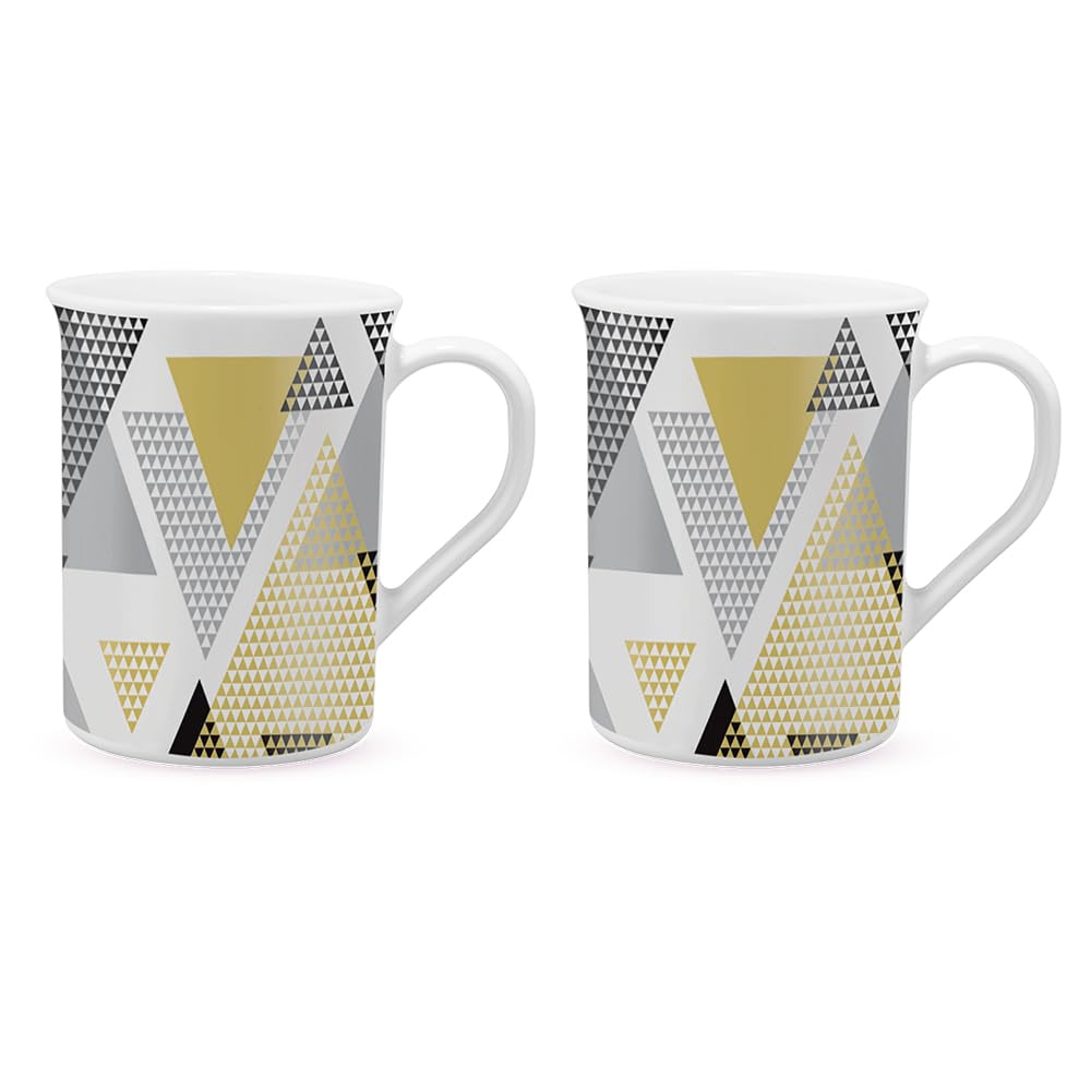 Larah by BOROSIL Mug Set 350 ml (Set of 2), Nivaah Amazon.in Home