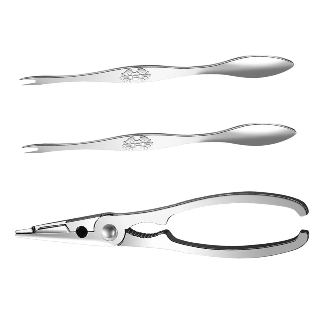 ABOOFAN Tijeras y Pinzas De Cangrejo De Utensilios para Comer Cangrejo y Mariscos Herramienta De Acero Inoxidable para Patas De para Cenas De Mariscos