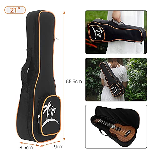 Btuty Ukulélé soprano 53,3 cm en bois d’acajou avec sac de transport, sangle, cordes, accordeur à clipser, chiffon de… - Les Beatles, Paul McCartney, John Lennon, RIngo Starr, George Harrison Btuty Ukulélé soprano 53,3 cm en bois d'acajou avec sac de transport, sangle, cordes, accordeur à clipser, chiffon de… – Image 7