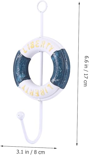 Miniatura 6 de Cabilock 3 piezas de decoración de madera para toallas de playa, ganchos para toallas, ganchos náuticos para abrigos, ganchos de pared de pez,