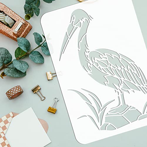 FINGERINSPIRE Pelican Painting Stencil 21x29.7cm Reusable Southern Bird Drawing Stencils DIY Art Pelican Pattern Painting Template Animal Theme Stencil for Painting on Wall Wood Furniture - Image 4